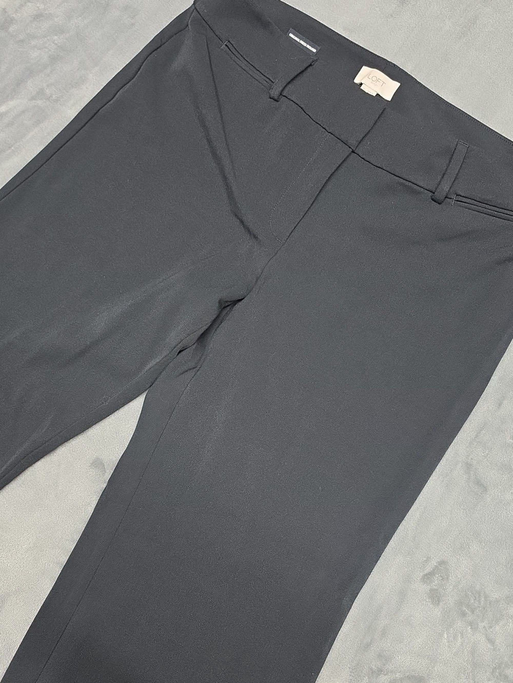 LOFT Black Women's Slim Straight Trousers